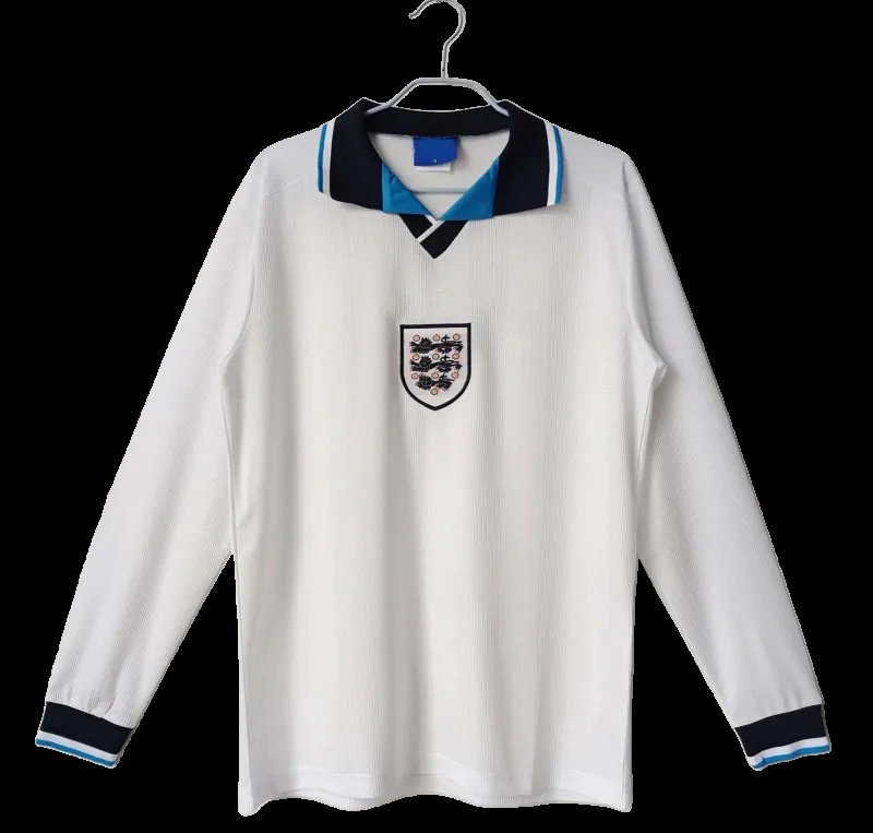 1996 season England home Long sleeved Retro Fan version