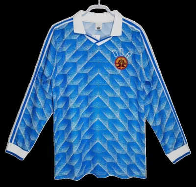 1988 season East Germany home Long sleeved Retro Fan version