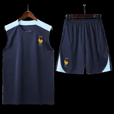 2425 France Training clothes suit vest Fan version