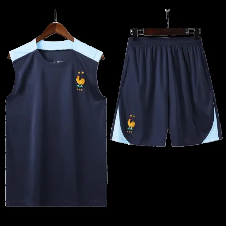 2425 France Training clothes suit vest Fan version