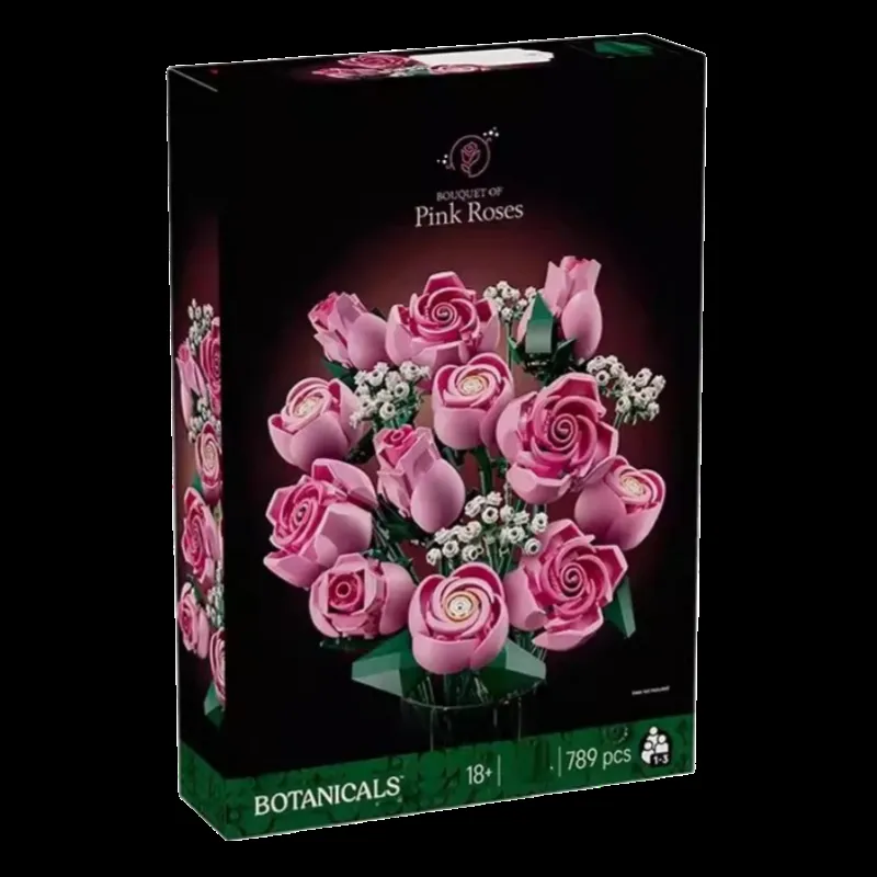 Lego 【Pink Baby's Breath Roses】