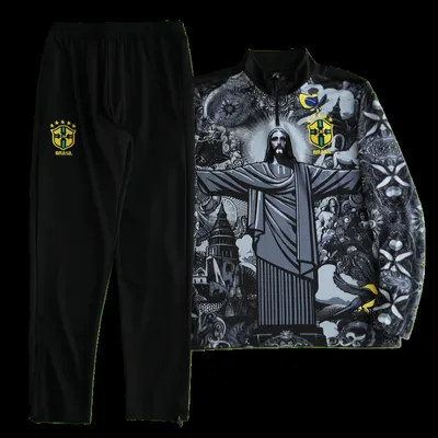 2425 Brazil Jesus Training suit set