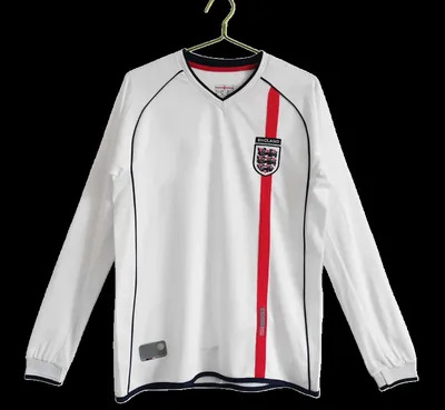 2002 season England home Long sleeved retro Fan version
