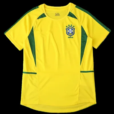 2002 season Brazil home retro Fan version
