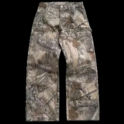Forest Pattern Double Knee Denim