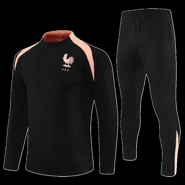 2526 season France Half zip training suit set