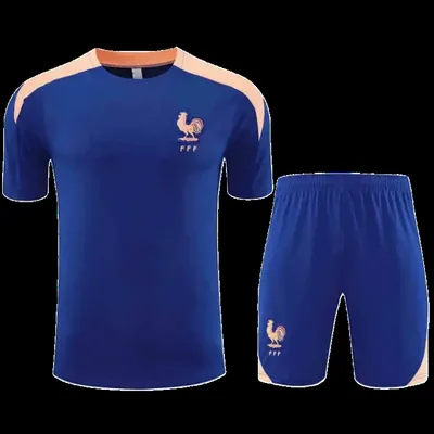 2526 season France Training clothes suit Short sleeve Fan version