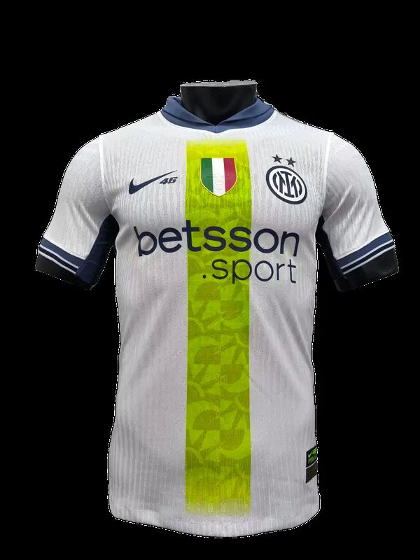 Inter Milan away game Rossi co-branded jersey player version