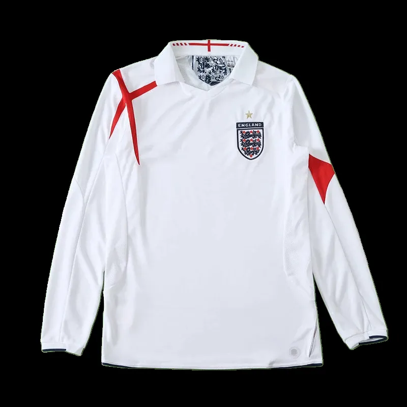 2006 season England home retro Long sleeved Fan version