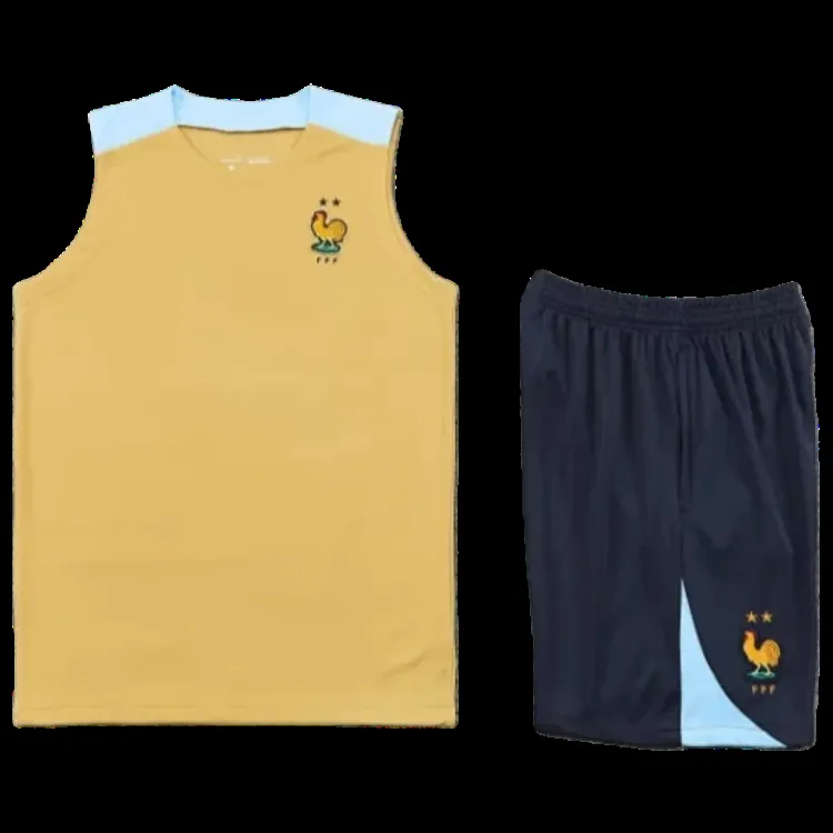 2425 France Training clothes suit vest Fan version