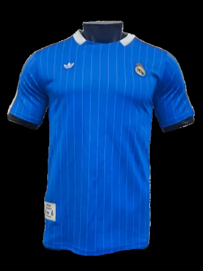2526 Season Real Madrid Blue Casual Player Jersey