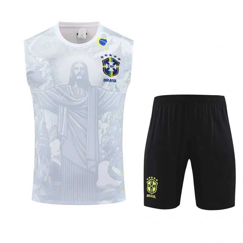 2526 season Brazil Jesus Training clothes suit vest Fan version