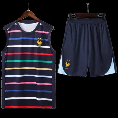 2425 France Training clothes suit vest Fan version