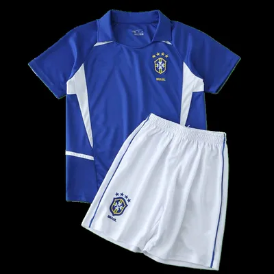 2002 Brazil away retro Kids kit