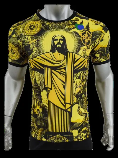 Yellow Brazil Special Edition Jersey Player Version